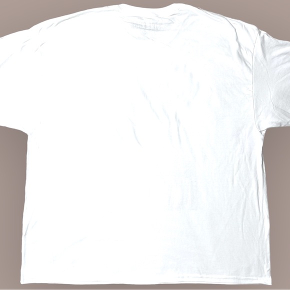 NWOT Ice Cube Official Peace Sign Graphic T-Shirt White Pink Unisex 3XL *FLAW - Picture 2 of 5